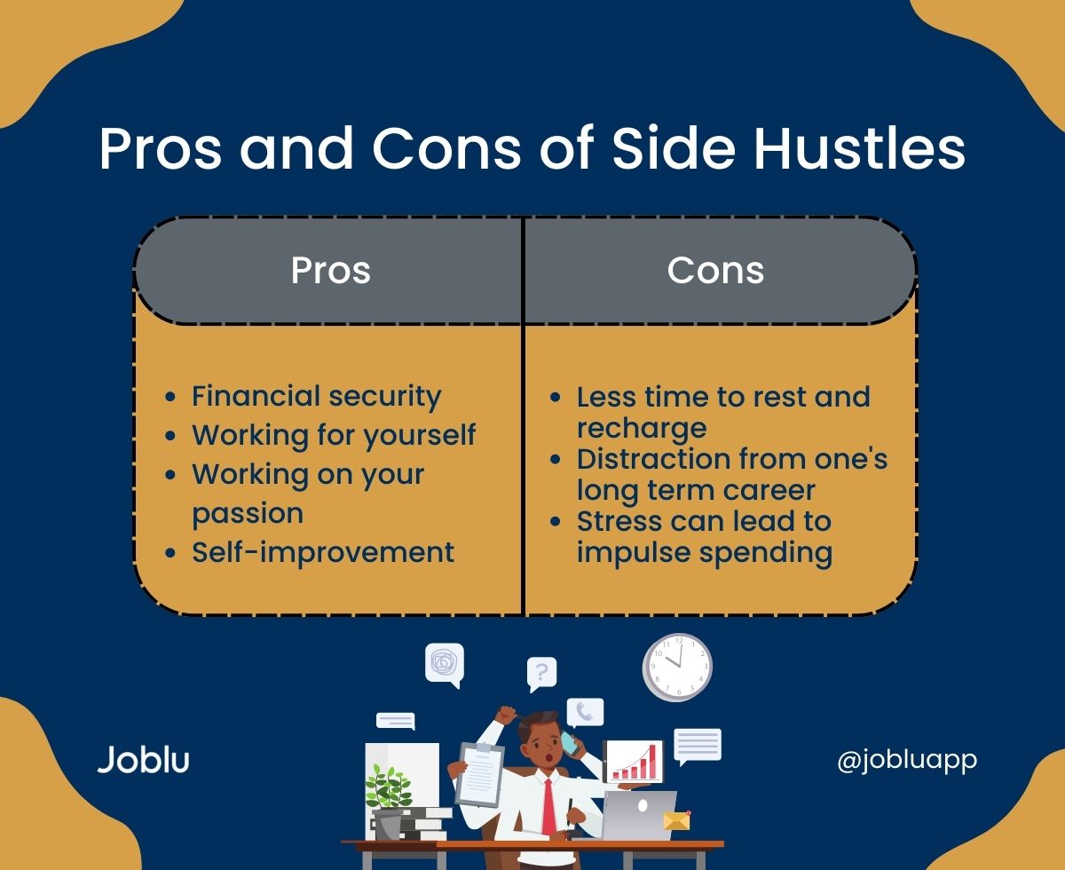 side hustles pros and cons