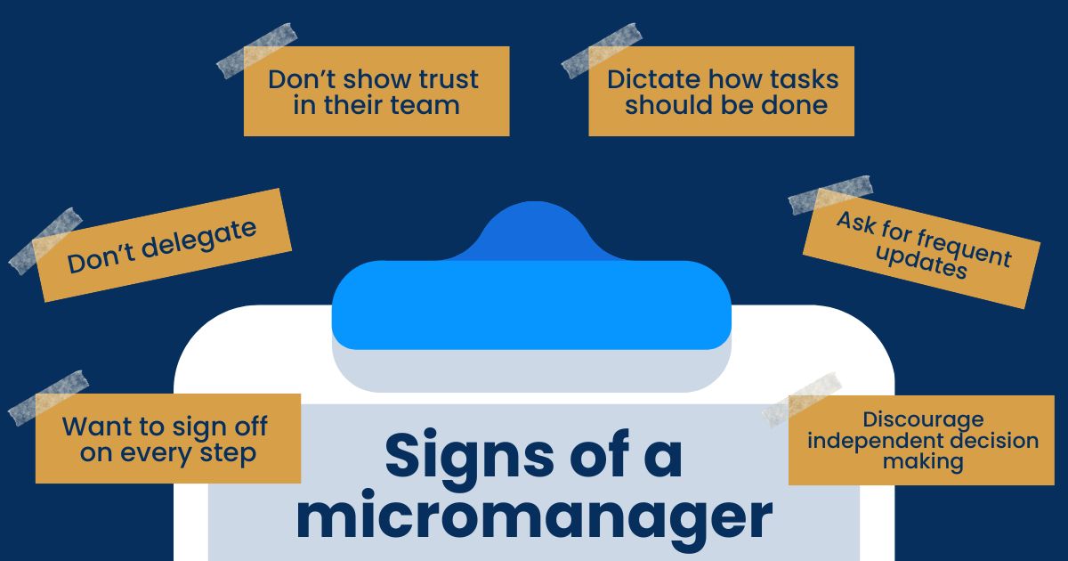 signs our boss is a micromanager | micromanagement