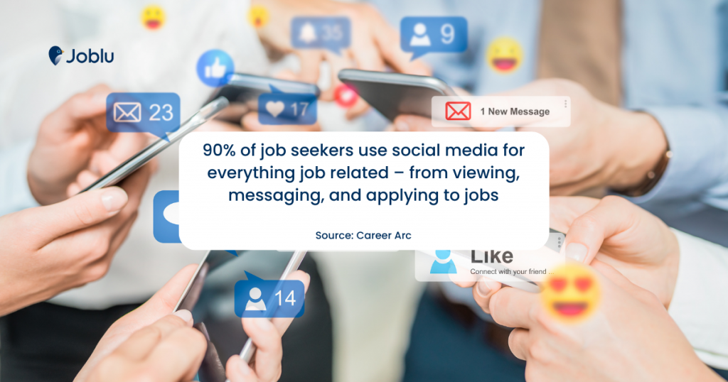 statistics on how job seekers use social media