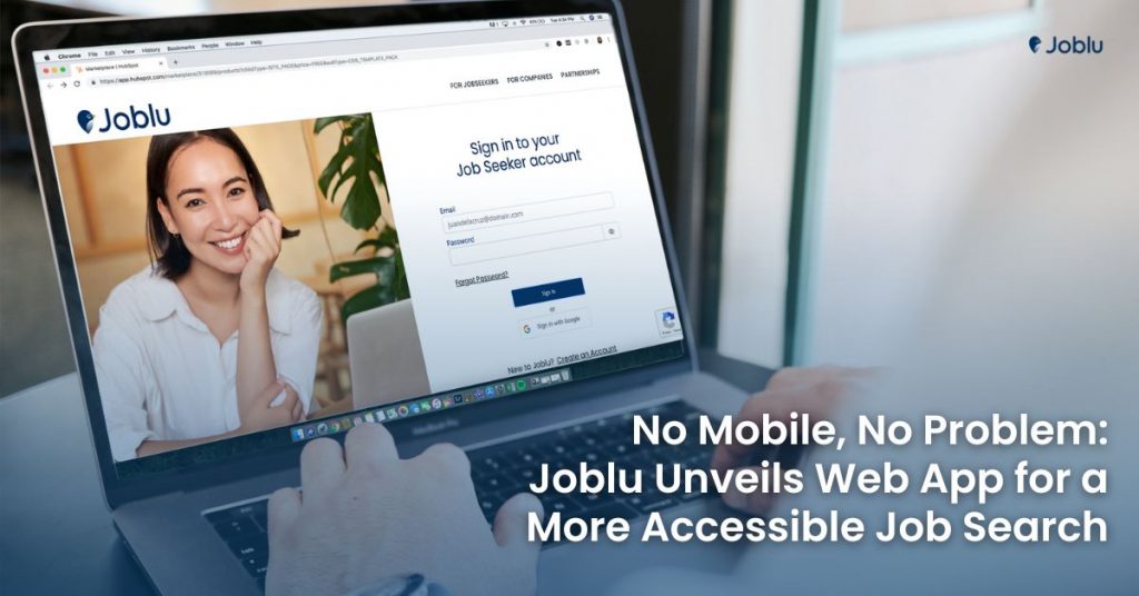 joblu job seeker web app launched