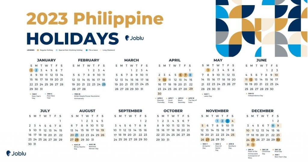 2023 Holidays Philippines Calendar + Vacation Ideas
