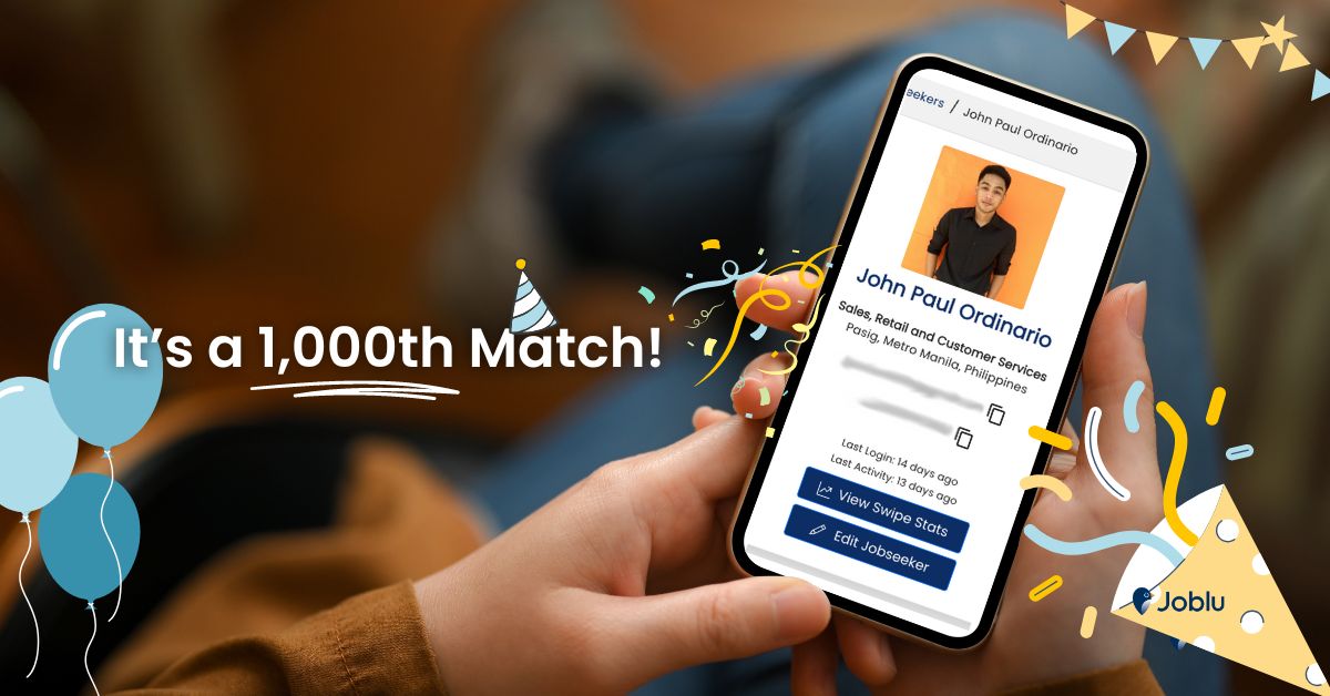 joblu celebrates 1000th candidate match