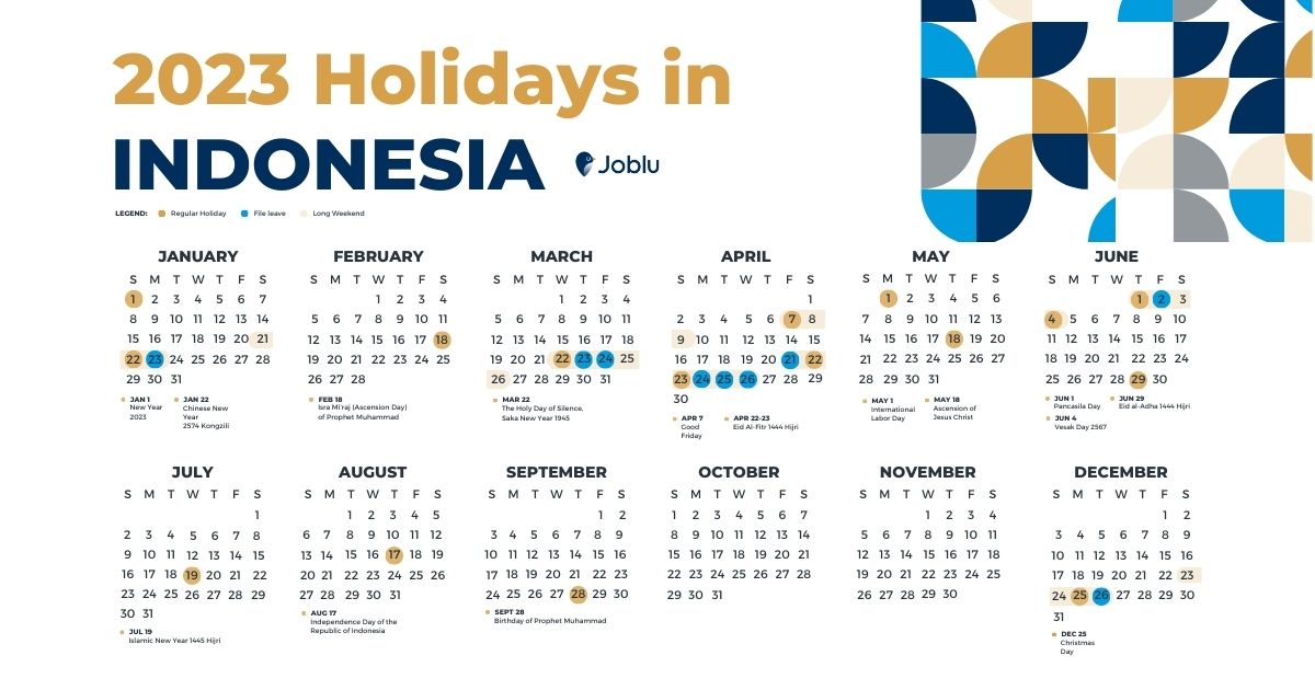 Calendar 2025 With Holidays Indonesia 