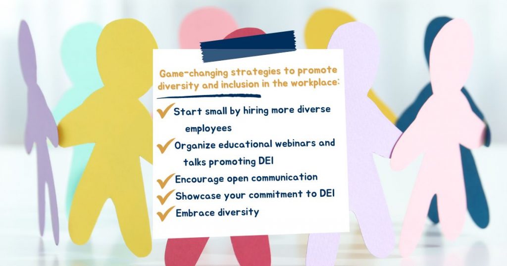 tips to achieve DEI in the workplace