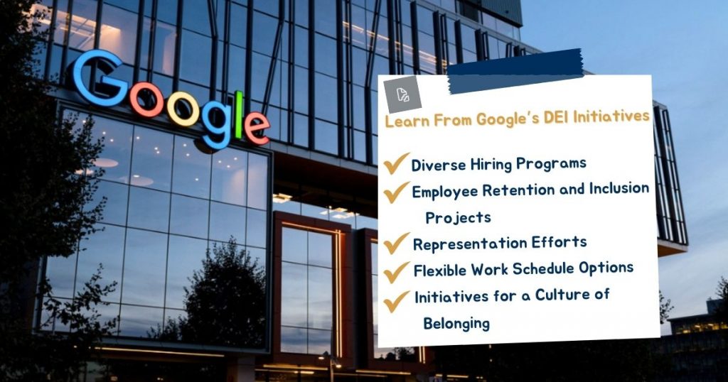 google DEI in the workplace